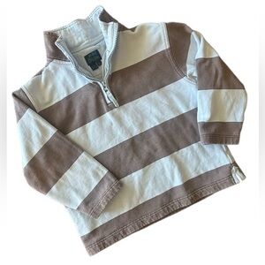 Mini Boden Striped Kids Half-zip